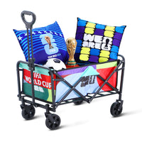 FIFA26 Camping Wagon Cart 60L 110 LBS Load Steel Frame