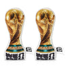 FIFA26 Trophy 1:1 Throw Pillow 14.5 x 5.3 Inches Polyester